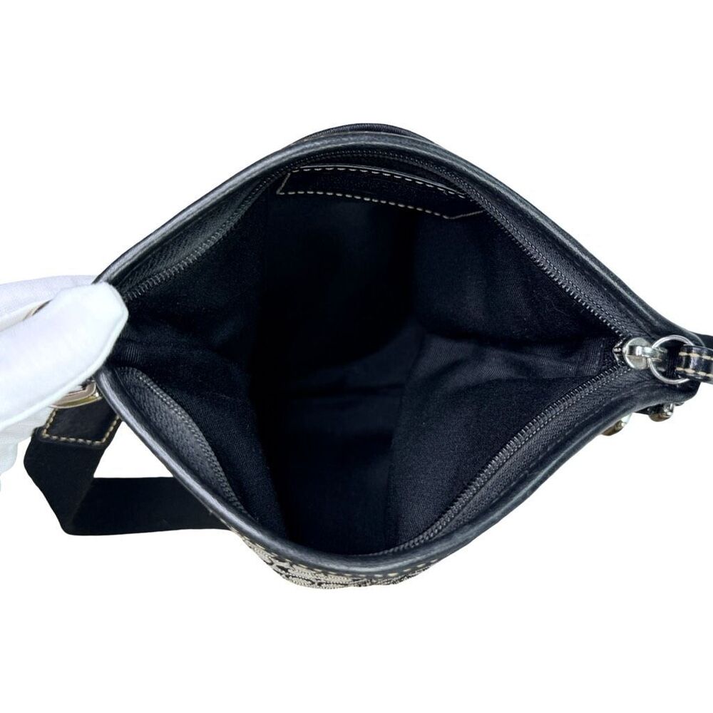 COACH Signature Small Black Crossbody Shoulder Bag - F01584 - Picture 3 of 7